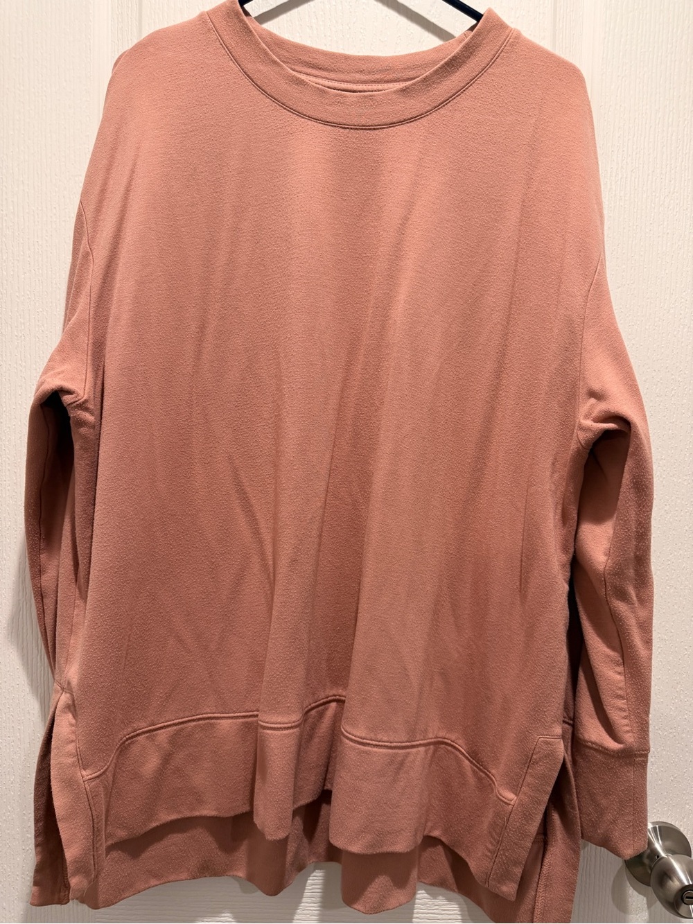 Ava & Viv Dusty Rose Cozy Tunic Sweater Plus Size Soft Lounge Pullover 2XL
